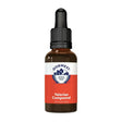 Brown glass bottle with black dropper cap of dorwest herbs valerian compound herbal quick acting solution
