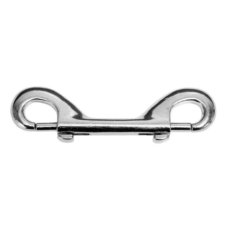 Silver-toned metal double ended clips with polished finish and anti rust material elite double ended snap hook