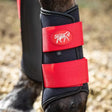 Swish Double Locking Brushing Boots - Red Small (Pony) Brushing Boots