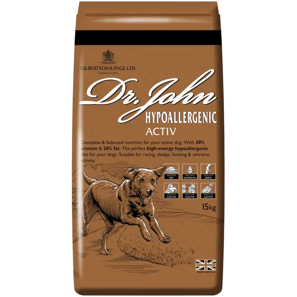 Dr John Hypoallergenic Active Dog Food Dog Food Barnstaple Equestrian Supplies