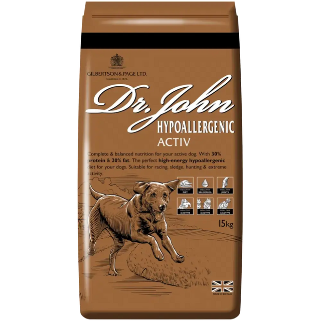 Dr John Hypoallergenic Active Dog Food Dog Food Barnstaple Equestrian Supplies