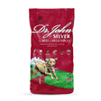 Red bag of dr john silver beef dog food with vegetables featuring silver beef dog formula for pets