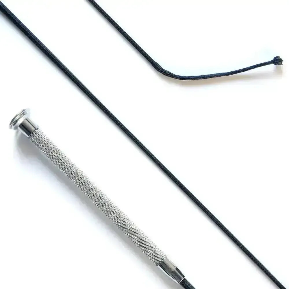Dressage Whip with White Crystal Grip White Dressage Whips