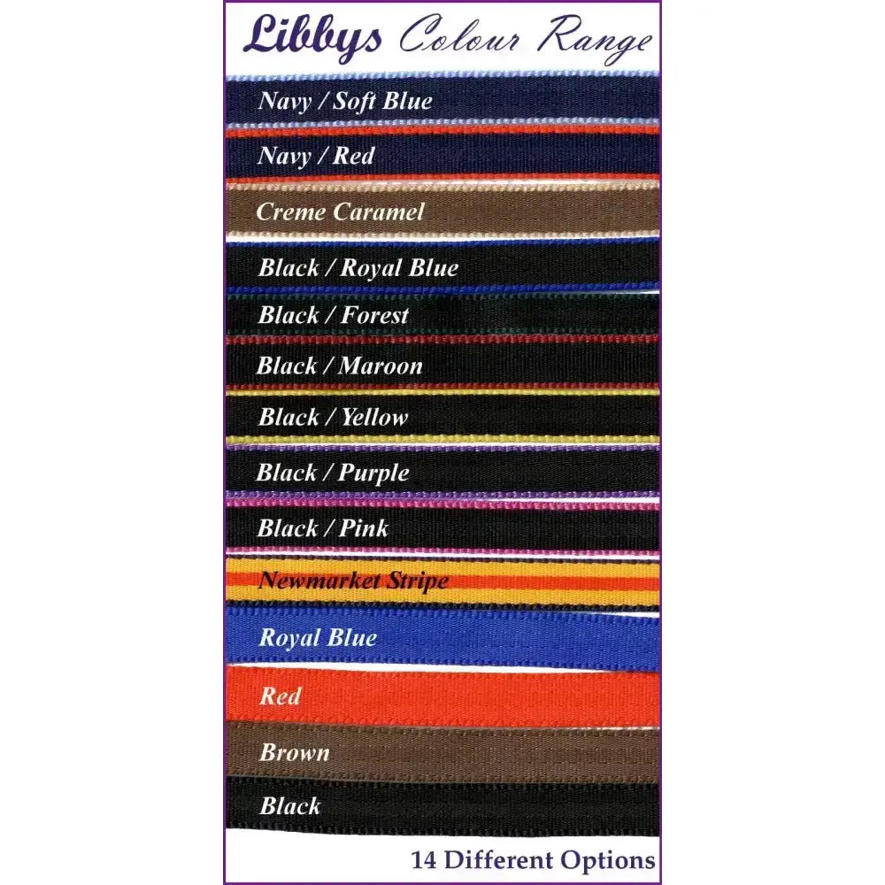 Libbys driving reins in 14 rubber grip colors including navy red creme caramel and black with equestrian accents
