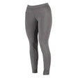 Gray dublin performance cool-it ladies gel riding tights with a smooth, form-fitting design and subtle stitching details