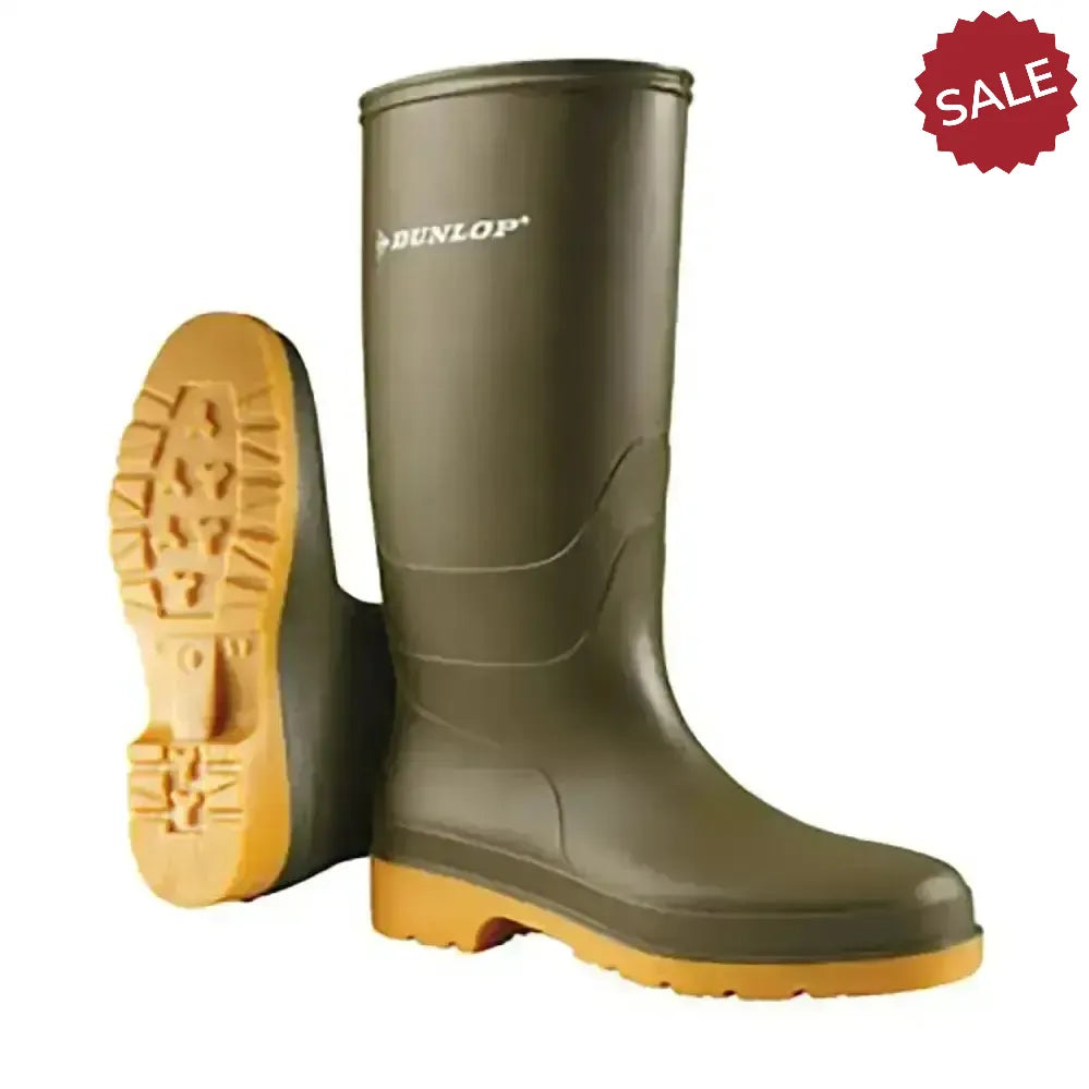 Dunlop Dull Junior (33) 1 Green Wellington Boots