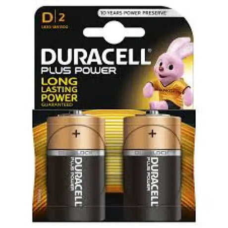 Duracell D2 Cell Batteries Pack 2 Electric Fencing Battery