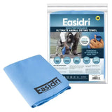 Light blue easidri ultimate animal drying towel medium size perfect for quick and gentle animal drying