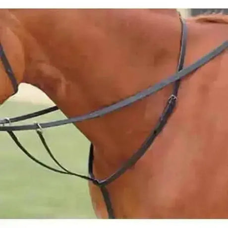 Economy Leather Running Martingale Havana Pony Breastplates & Martingales