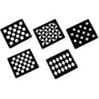 Economy Plastic Quarter Markers Stencils Stars Showing & Plaiting