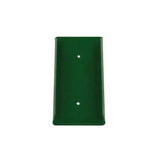 Dark green economy salt lick holder wall plate with two small mounting holes and ordinary plastic coating back side