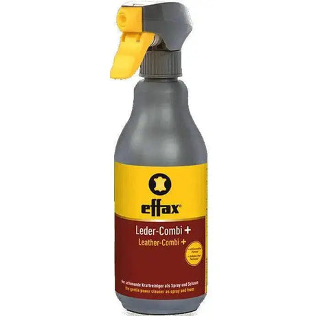 Gray effax leather combi spray bottle with yellow trigger and foam function for power cleaner proved leather care