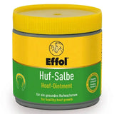 Effol hoof ointment yellow in a yellow and green container with the original ointment formula for hoof care