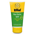 Yellow and green tube of effol mouth butter for horse mouth care that mouth butter makes soothing and protective