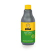 A dark gray bottle of effol skin lotion with a bright yellow cap and label for itchy skin and regenerating effect