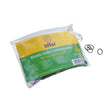 Effol slickerbands black plaiting bands in a clear pack with yellow green label holding black rubber plaiting bands