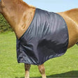 Dark blue elico anti-rub bibs made from smooth satin fabric anti-rub with a sleek fitted design for horses