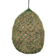 Green mesh elico branscombe haynet filled with dry straw featuring double cord design for easy hanging