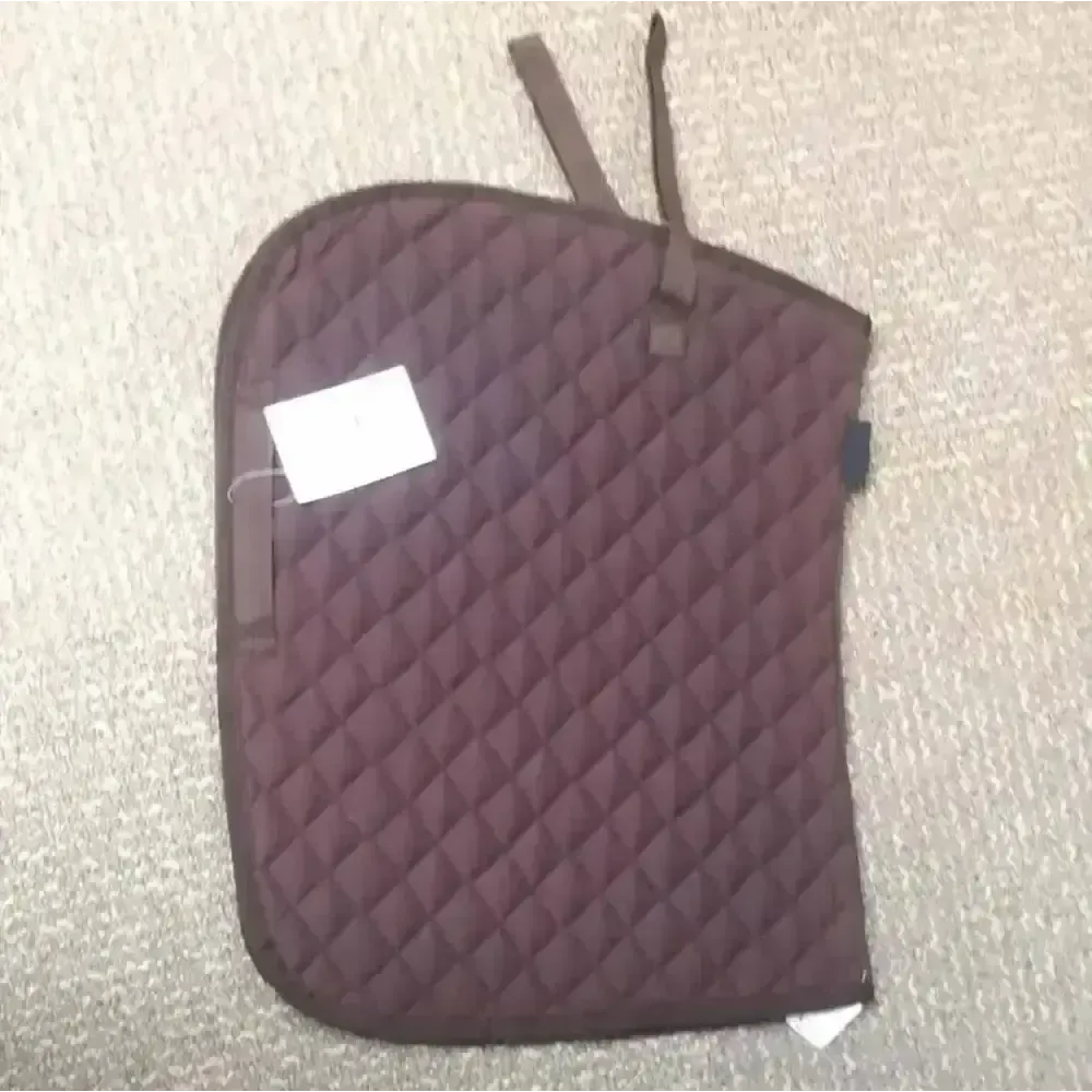Elico Cotton Quilted Saddlecloths Brown Small Saddle Pads