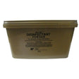 Olive green plastic container of elico disinfectant powder for kennels farms and stables use