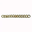 Elico gold chain stock pin with gold-toned interlocking oval links and a polished metallic finish for quality elico gold look