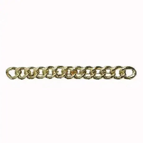 Elico gold chain stock pin with gold-toned interlocking oval links and a polished metallic finish for quality elico gold look