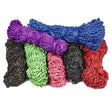 A colorful bundle of strong hanging ropes in purple blue green pink red and black for elico helston haynet 5cm fine mesh