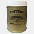 Beige cylindrical container of elico leg paste 1.5kg with white lid for horses and competition animals leg care