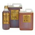 Elico linseed oil raw flaxseed oil in clear bottles with gold caps for a healthy shine on horses coat, available 1l and 2.5l