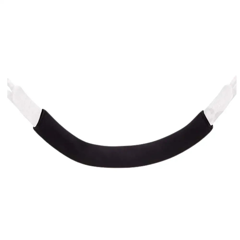 Black curved handle cover with white faux sheepkin ends for elico memory foam girth sleeve comfort and support