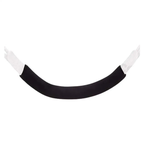 Black curved handle cover with white faux sheepkin ends for elico memory foam girth sleeve comfort and support