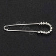 Elico Silver and Crystal Horseshoe Stock Pin Stock Pin