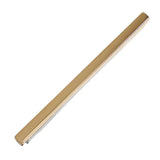 Gold-colored sleek rectangular metal elico stock pin plain bar with polished finish and slightly rounded edges