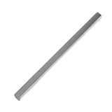 A sleek elico stock pin plain bar in polished chrome stainless steel with rounded edges for stock pin silver use