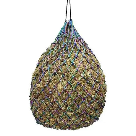 Colorful woven elico tiverton haynet triple cord with diamond pattern and strong multicolored knots