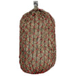 Elim-a-net red haynets made of red knotted netting hold dried hay to prevent rapid forage and support original slow feeding