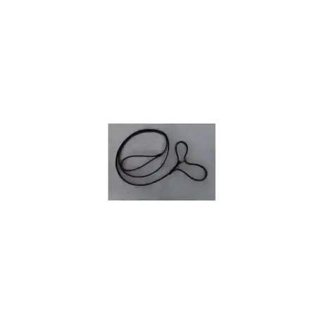 Black nylon lanyard with simple looped design for english leather showing leading rein figure 8 use