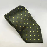 Equetech Adult Diamond Showing Ties Green /gold Riding Ties