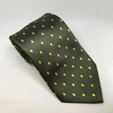 Equetech Adult Diamond Showing Ties Green / Gold Riding Ties Barnstaple Equestrian Supplies