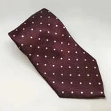 Equetech Adult Polka Dot Show Ties maroon / White Riding Ties