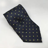 Equetech Adult Polka Dot Show Ties Navy /gold Riding Ties