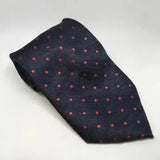 Equetech Adult Polka Dot Show Ties Navy / Red Riding Ties