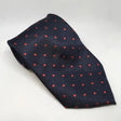 Equetech Adult Polka Dot Show Ties Navy / Red Riding Ties Barnstaple Equestrian Supplies