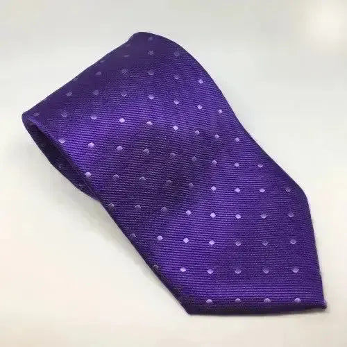 Equetech Adult Polka Dot Show Ties Purple / White Riding Ties