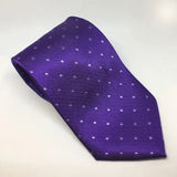 Equetech Adult Polka Dot Show Ties Purple / White Riding Ties Barnstaple Equestrian Supplies