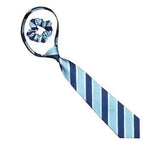 Equetech Adult Polka Dot Zipper Tie Navy / Light Blue / Silver Riding Ties
