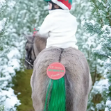 Equetech Cheeky Elf Festive Christmas Tail Tassel Green One size Tail Tassels