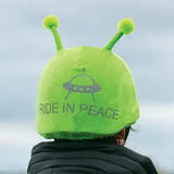 Equetech Childs Astro Alien Hat Silk Novelty Riding Hat Cover Pink Novelty Riding Hat Covers