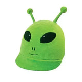 Equetech Childs Astro Alien Hat Silk Novelty Riding Hat Cover Green Novelty Riding Hat Covers