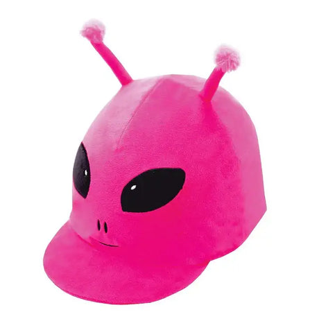 Equetech Childs Astro Alien Hat Silk Novelty Riding Hat Cover Pink Novelty Riding Hat Covers